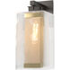 Polaris 1 Light 16.4 inch Coastal Burnished Steel and Coastal Gold Outdoor Sconce in Coastal Burnished Steel/Coastal Gold, Large