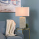 Cameron 29.75 inch 100 watt White Sand and Clear Table Lamp Portable Light