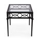 Southport Iron Outdoor End Table in Black