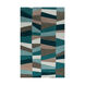 Cosmopolitan 96 X 60 inch Teal/Sage/Mint/Medium Gray Rugs, Polyester