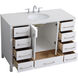 Irene 48 X 22 X 34 inch White Vanity Sink Set