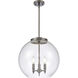Ballston Athens 3 Light 15.75 inch Oil Rubbed Bronze Statement Pendant Ceiling Light in Incandescent, Clear