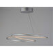 Cycle LED 24.5 inch Matte Silver Entry Foyer Pendant Ceiling Light