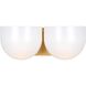 Christiane Lemieux Cheverny 2 Light 13.25 inch Burnished Brass Vanity Light Wall Light