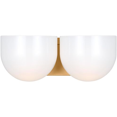 Christiane Lemieux Cheverny 2 Light 13.25 inch Burnished Brass Vanity Light Wall Light