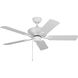 Linden Outdoor 44 44 inch Matte White Indoor/Outdoor Ceiling Fan