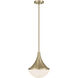 Ogdon 1 Light 12 inch Noble Brass Pendant Ceiling Light