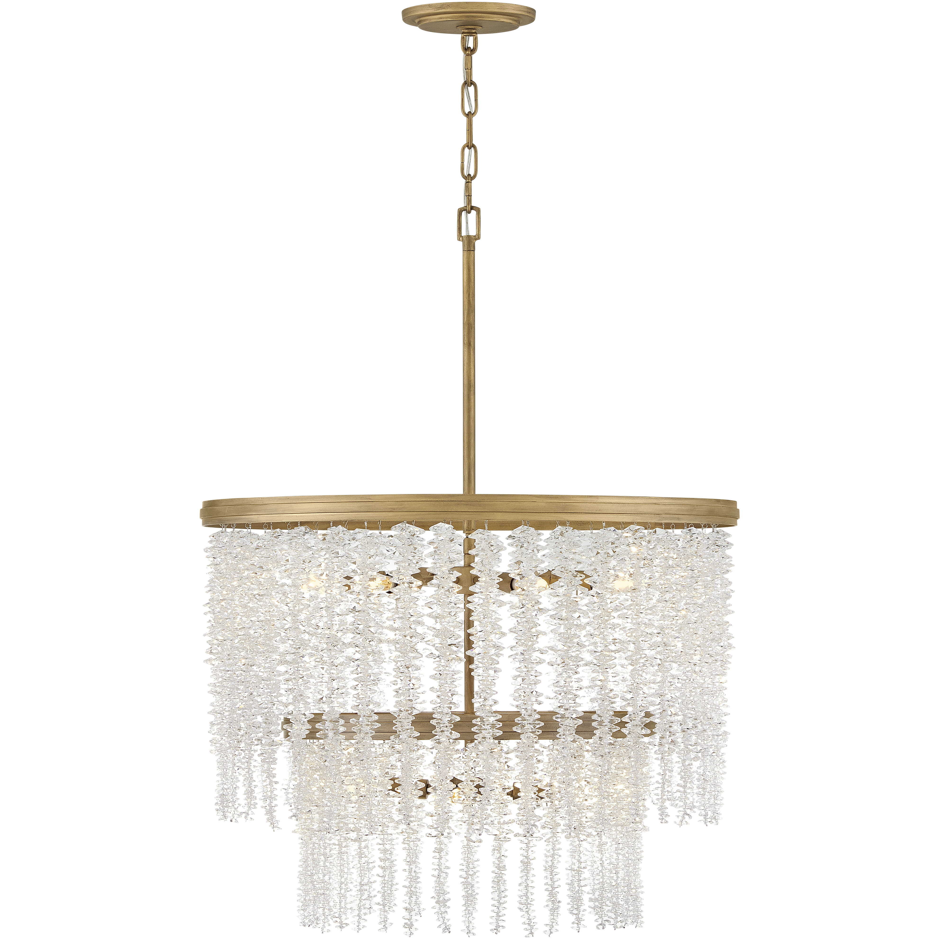Rubina 10 Light 26 inch Burnished Gold Chandelier Ceiling Light