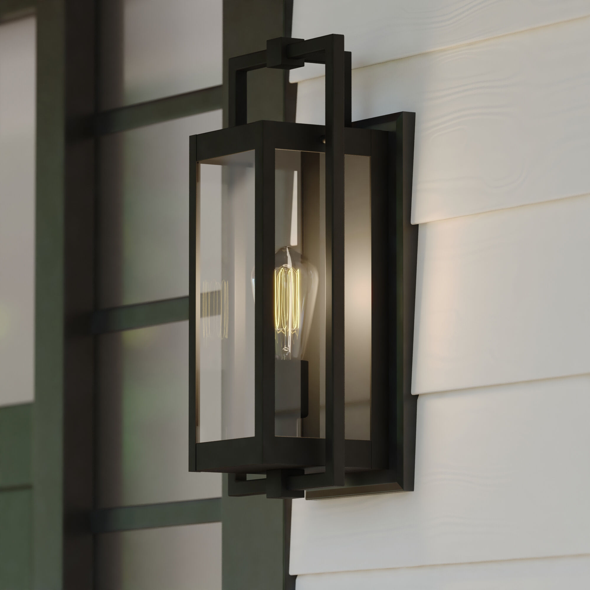 Sheridan LED 16.25 inch Matte Black Outdoor Wall