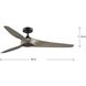 Manvel 60 inch Matte Black with Rustic Charcoal Blades Outdoor Ceiling Fan