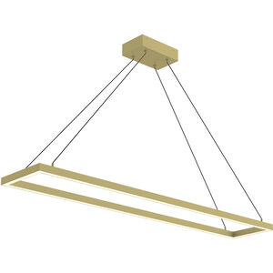 Piazza 9 inch Pendant Ceiling Light in Brushed Gold