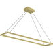Piazza 8.63 inch Brushed Gold Pendant Ceiling Light