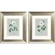 Rose Beauty Blue and Green and White Framed Art, Propac