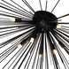 Savannah 8 Light 40 inch Black Flush Mount Ceiling Light