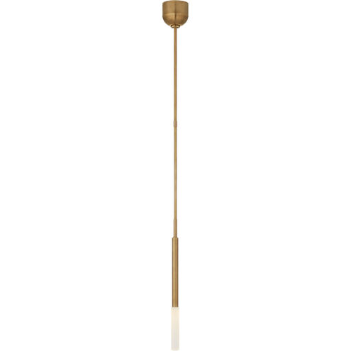 Kelly Wearstler Rousseau LED 4.5 inch Antique-Burnished Brass Pendant Ceiling Light in Etched Crystal