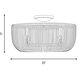 C&M by Chapman & Myers Pierce 4 Light 20 inch Burnished Brass Flush Mount Ceiling Light