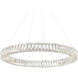Madeline LED 32 inch Chrome Down Chandelier Ceiling Light