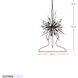 Orbital 16 Light 20 inch Carbon Pendant Ceiling Light