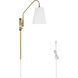 Valley Park 1 Light 6 inch Alturas Gold Pin Up Sconce Wall Light, Large
