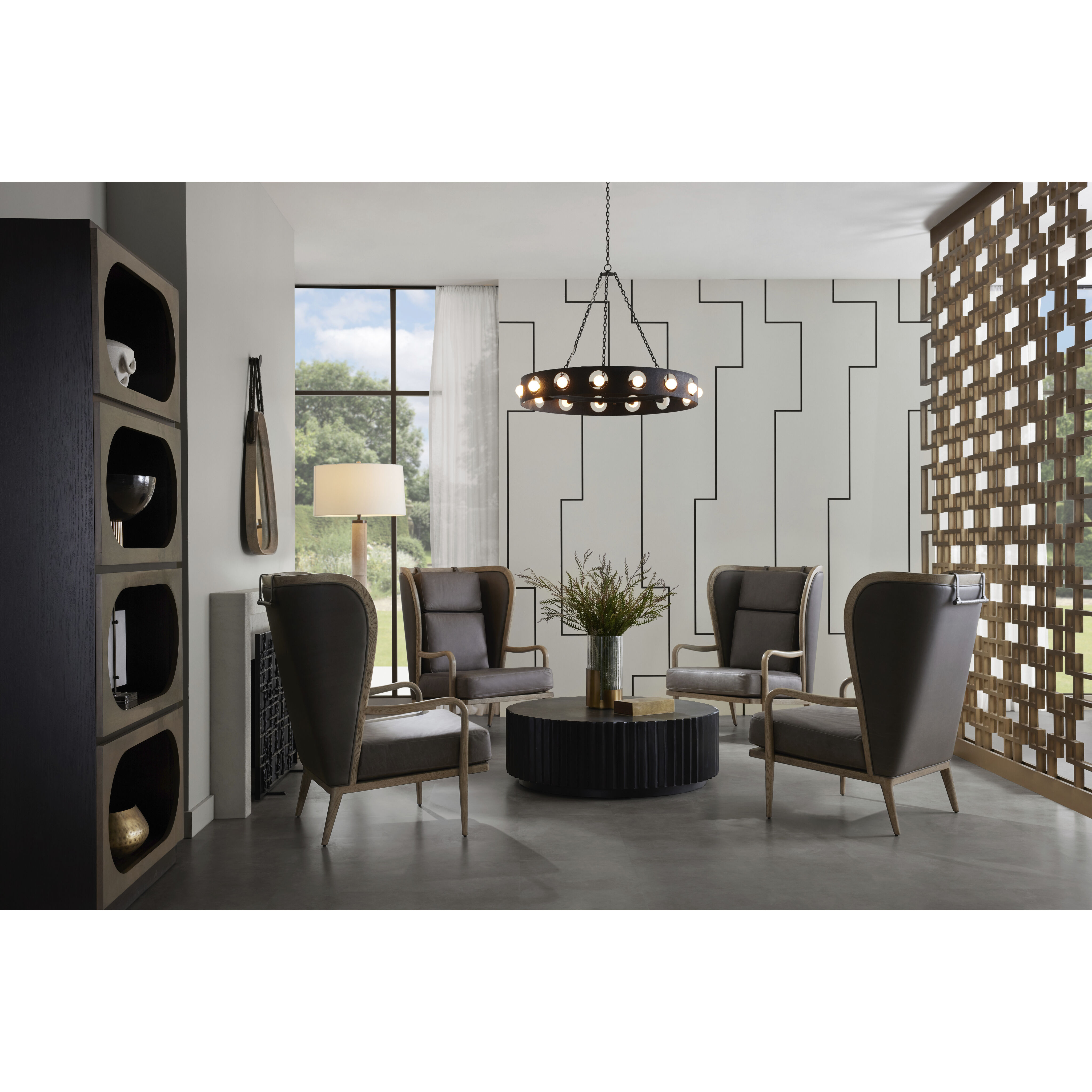 Redondo 15 Light 35 inch Matte Charcoal Chandelier Ceiling Light