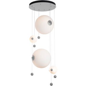 Abacus LED 19.8 inch Vintage Platinum Pendant Ceiling Light in Abacus Opal, Round