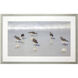 Animals White and Blue and Brown Framed Art