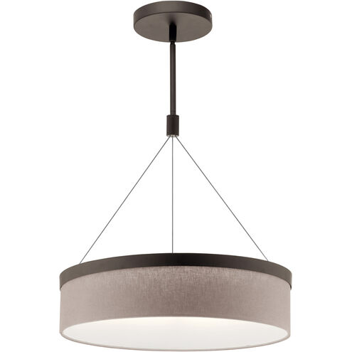 Mercel LED 19 inch Olde Bronze Pendant Ceiling Light