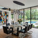 Modella LED 55 inch Black Linear Island Pendant Ceiling Light