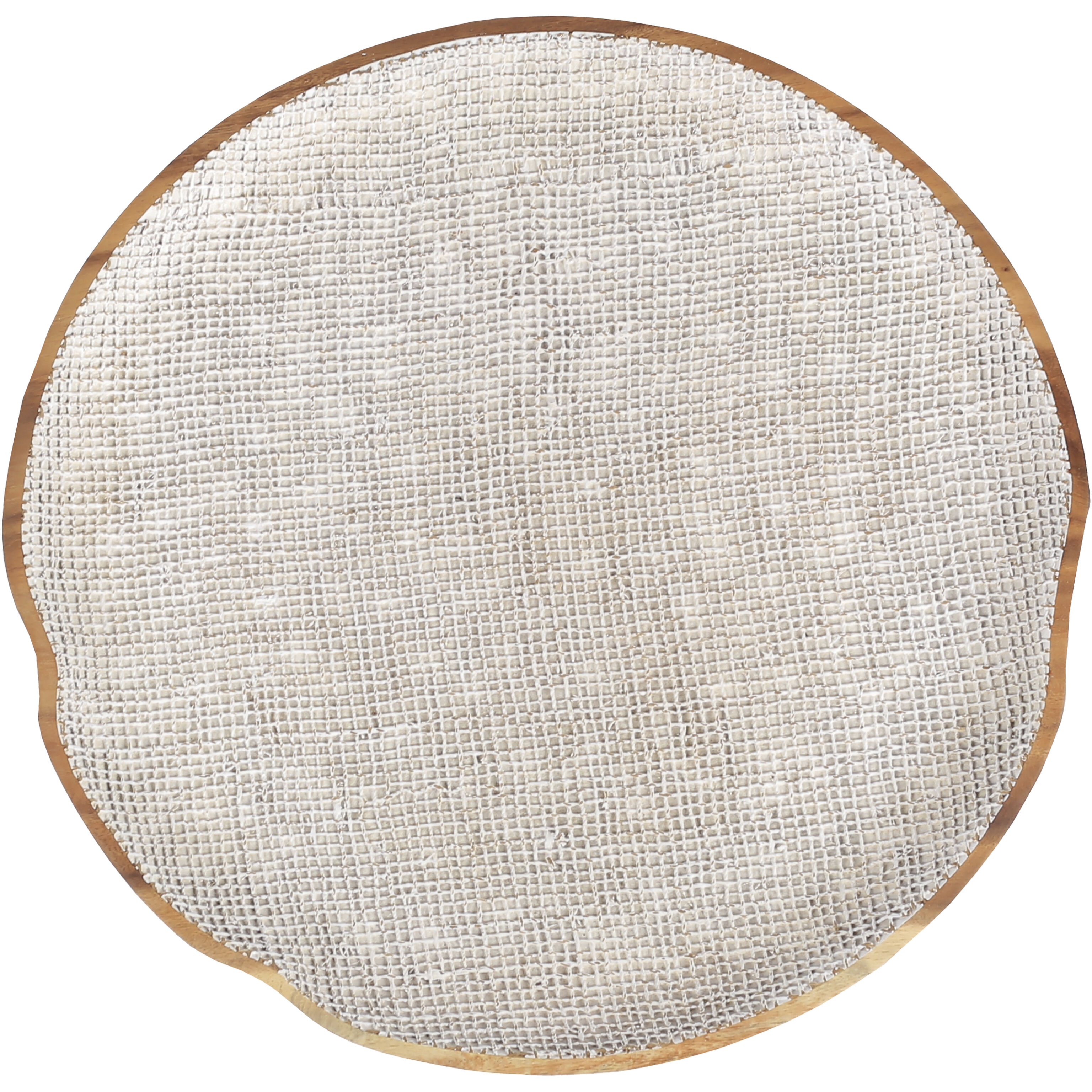 Paulson 18 X 18 inch White with Natural Plate