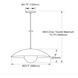 Olivia 1 Light 23.5 inch Matte White Pendant Ceiling Light