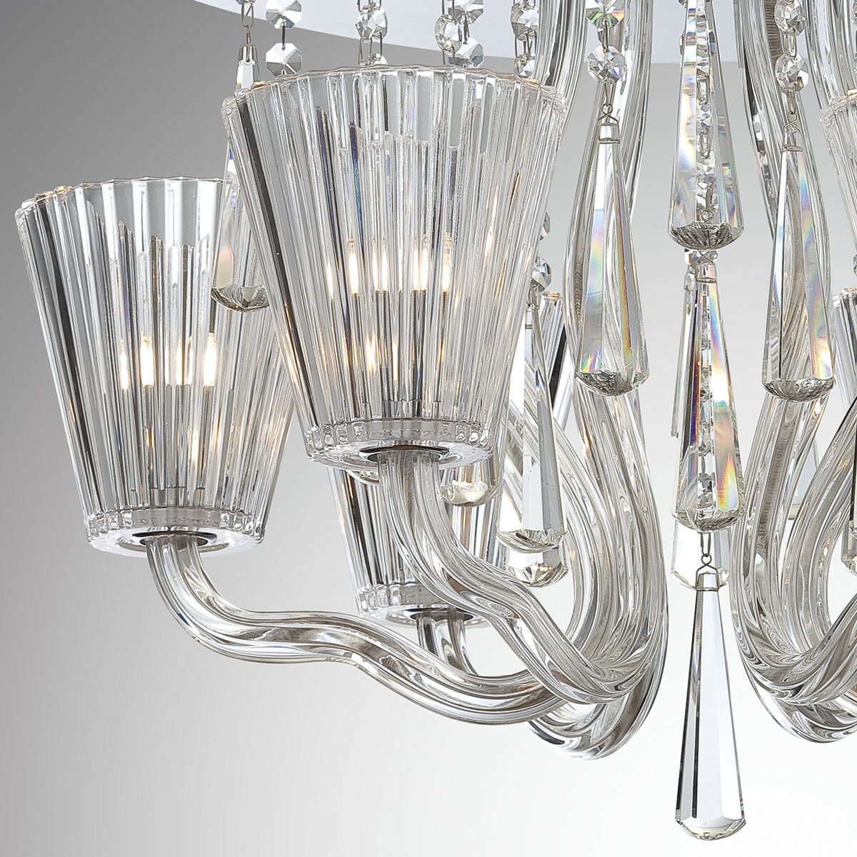 Corato 6 Light 21 inch Chrome Flush Mount Ceiling Light