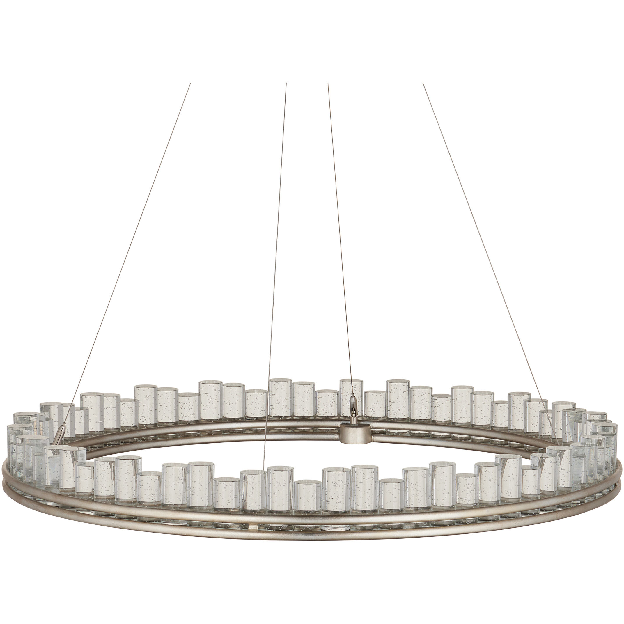 Pleiades 1 Light 36 inch Contemporary Silver Leaf/Contemporary Silver/Clear Chandelier Ceiling Light, Medium