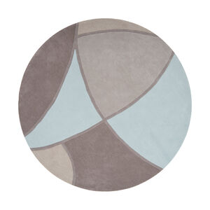 Cosmopolitan 96 inch Blue and Neutral Area Rug, Polyester