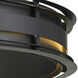 Bristol LED 24 inch Black Dining Chandelier Ceiling Light