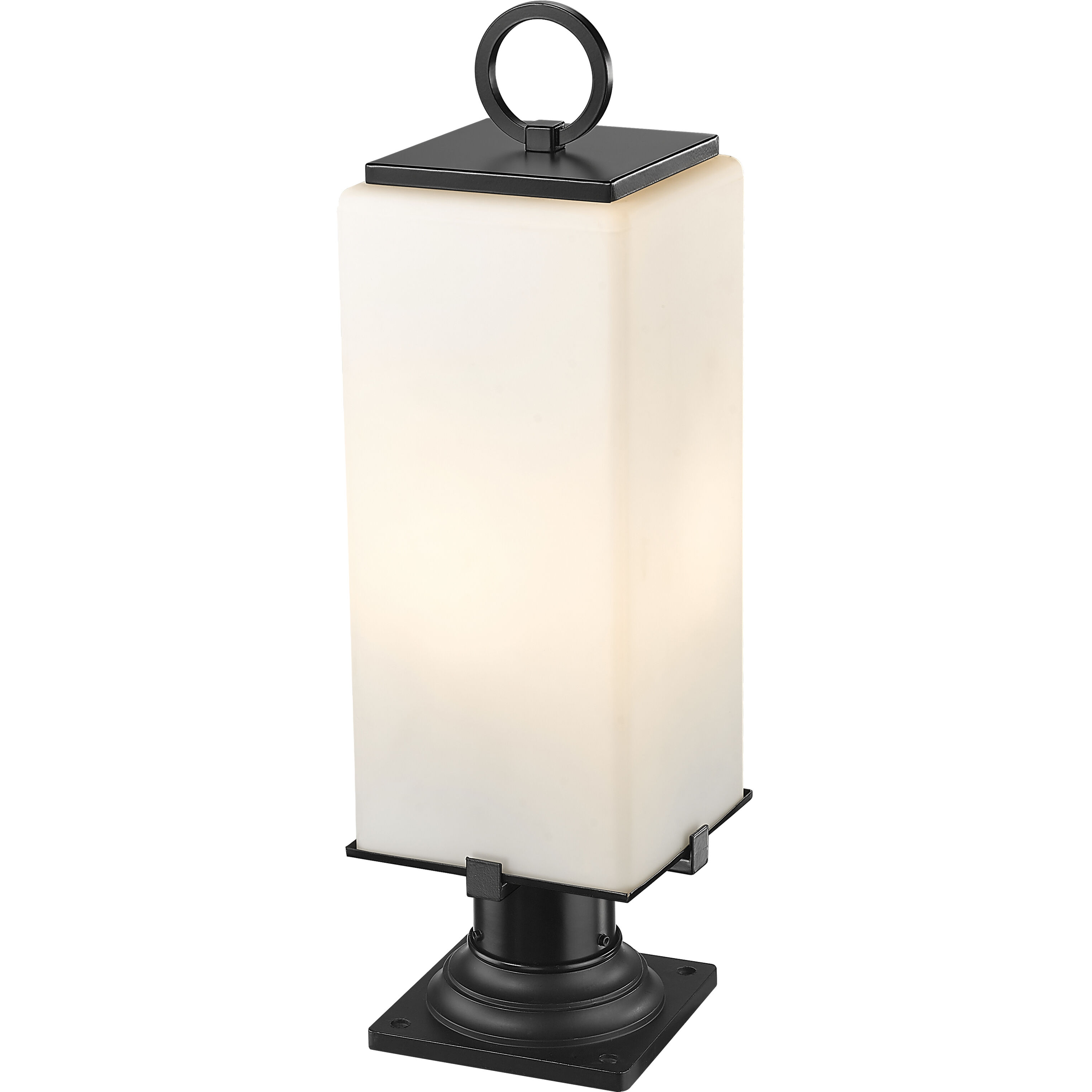 Sana 2 Light 22.25 inch Black Outdoor Pier Mounted Fixture