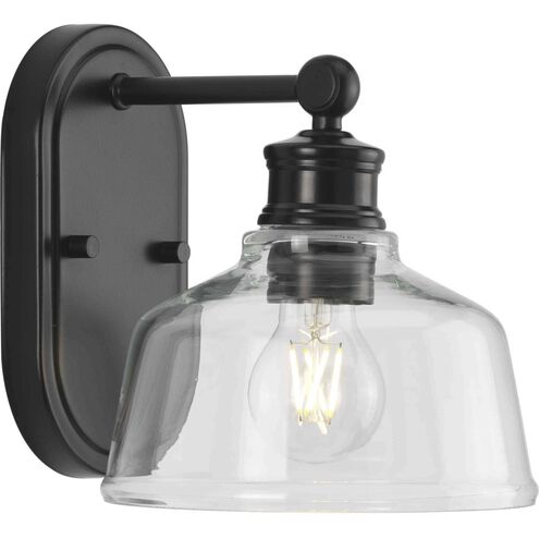 Singleton 1 Light 7.62 inch Matte Black Bath Vanity Wall Light