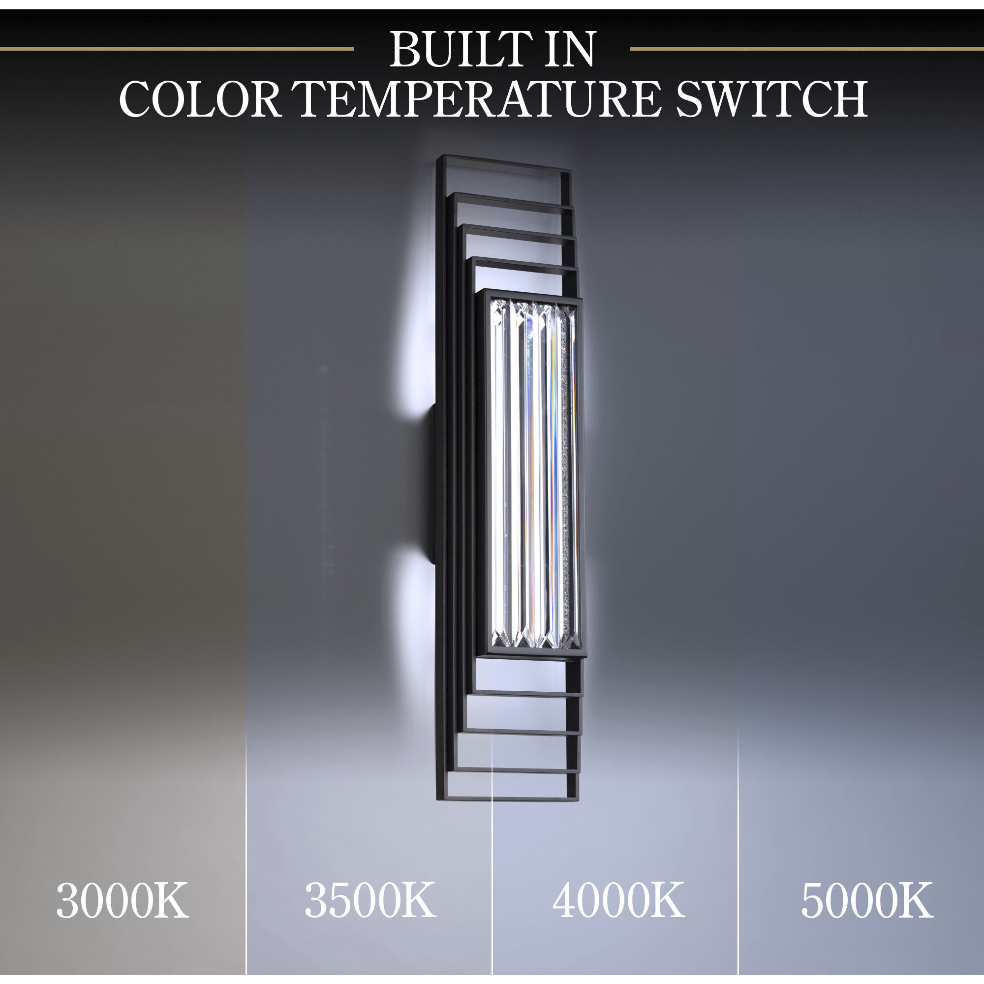 Beyond Terrace LED 4 inch Black ADA Wall Sconce Wall Light