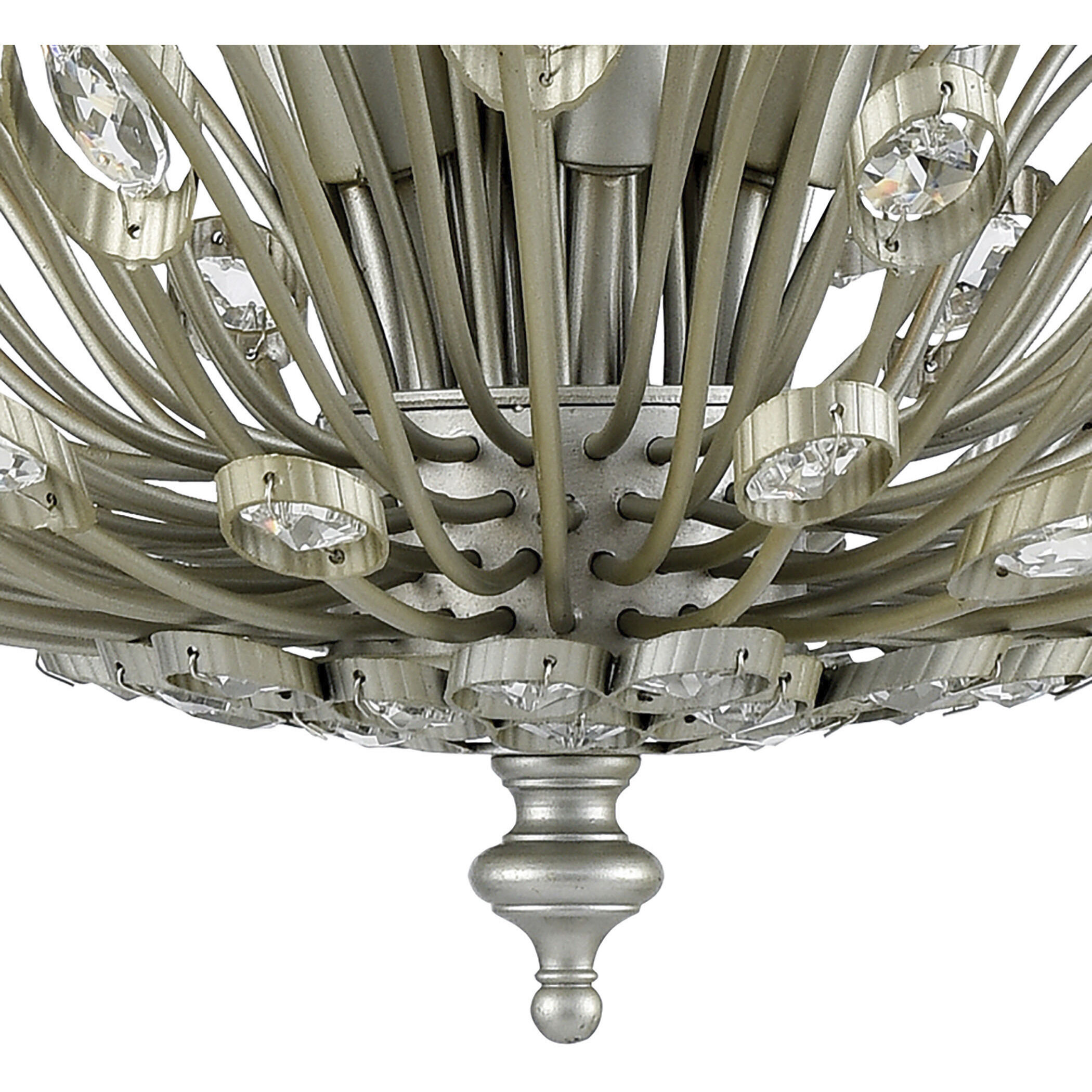 Mullica 6 Light 28 inch Aged Silver Chandelier Ceiling Light