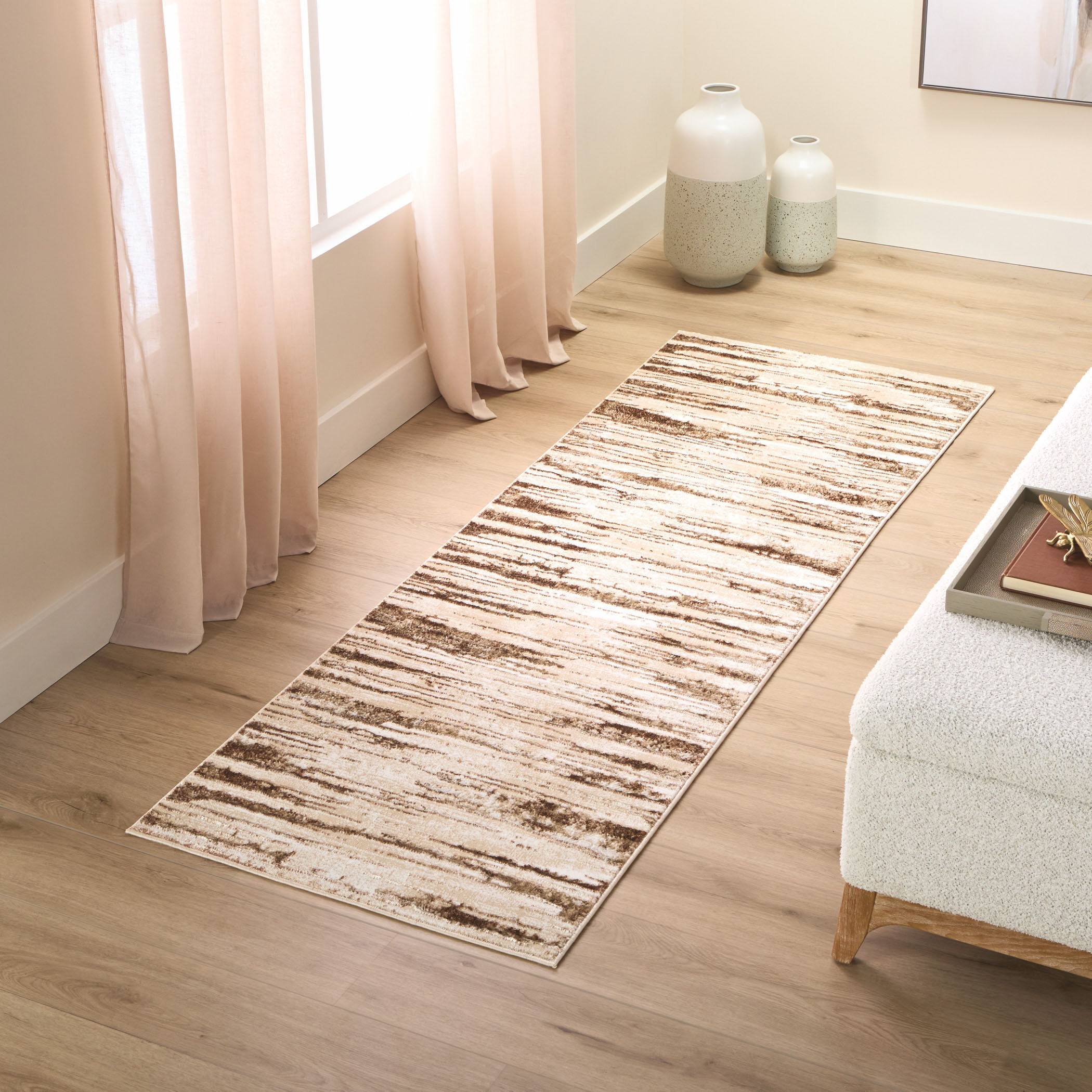 Piave Brown and Beige Indoor Rug