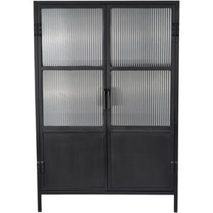 Vitrino Black 2 Door Dresser