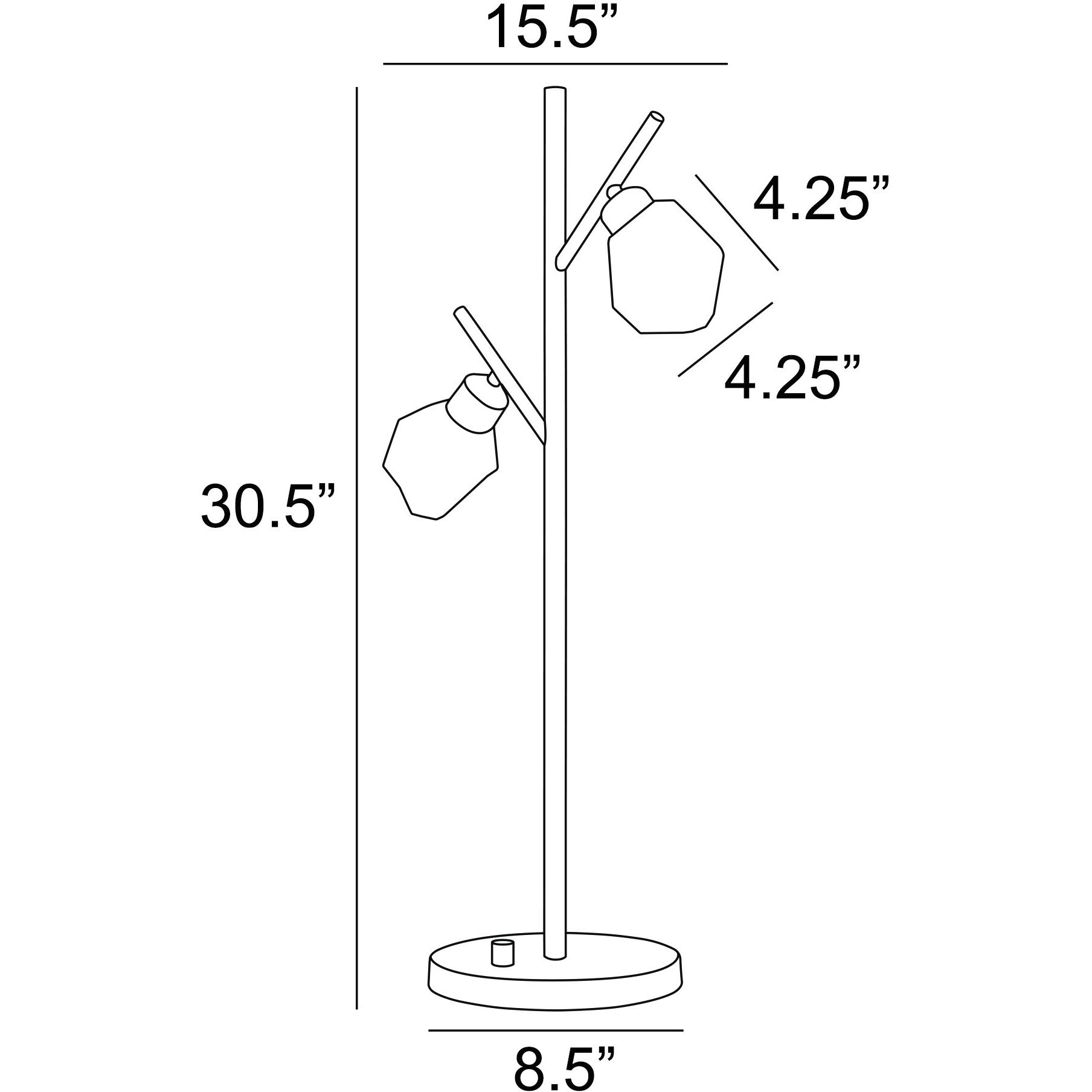 Dodson 30.75 inch 5.00 watt Gold Table Lamp Portable Light
