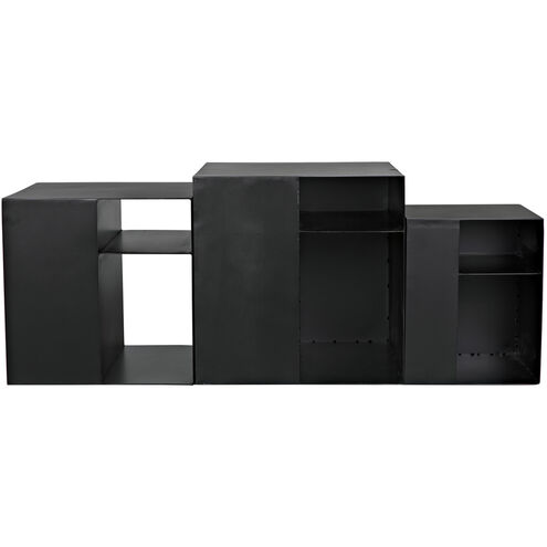 Gropius Cubes 51 X 20 inch Matte Black Console