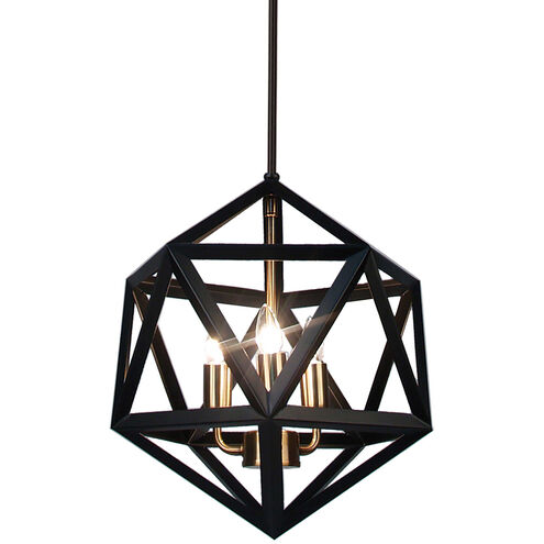 Archello 3 Light 13 inch Antique Brass Chandelier Ceiling Light