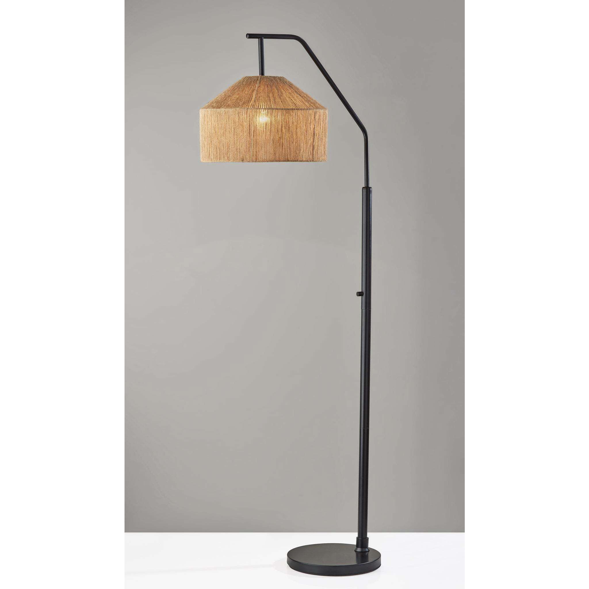 Amalfi 65 inch 100.00 watt Black Floor Lamp Portable Light