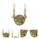 Ray 2 Light 9 inch Polished Brass Wall Sconce Wall Light
