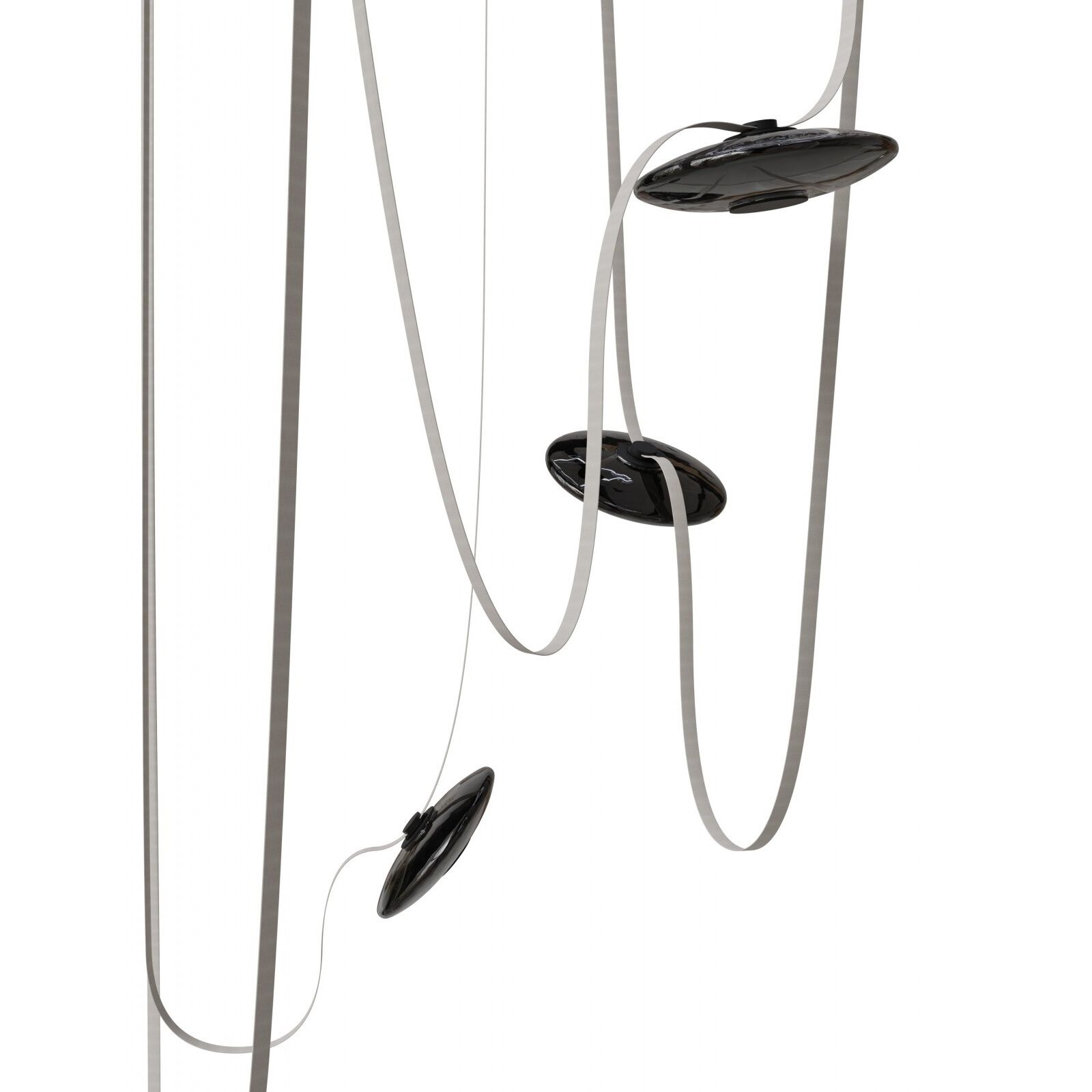 Fremont LED 8.5 inch Ivory and Black Belt Chandelier Ceiling Light