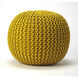 Accent Seating Pincushion Yellow Woven Yellow Bench