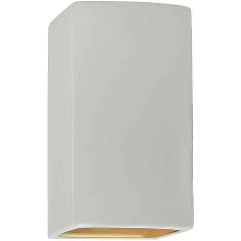 Ambiance 1 Light 5.25 inch Matte White Wall Sconce Wall Light in Incandescent, Matte White/Champange Gold