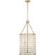 Byron 6 Light 16 inch Warm Brass Pendant Ceiling Light