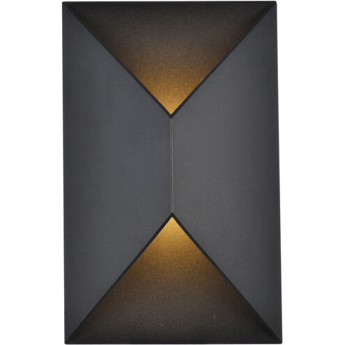 Raine 11 inch Black Outdoor Wall Light